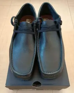 極美品　クラークス　CLARKS　ワラビー　 ブラック　レザー