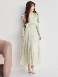 SNIDELスナイデル 2025ss Sustainableフリルワンピース 1