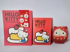 HELLO KITTY レターセット シール付き だるまメモ帳 平成レトロ
