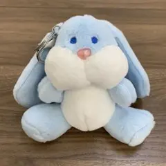 WEGO　うさぎのぬいぐるみキーホルダー　ブルー