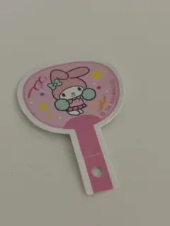 サンリオ マイメロディ うちわ型ステッカー シール