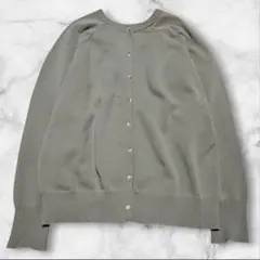 クラシカルエルフ　前後２wayカーディガン　軽量　クルーネック　Ｍ　オリーブ