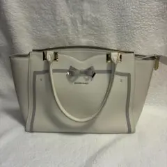 SAMANTHAVEGA　ソリッドリボンA4トートバッグ (オフホワイト)