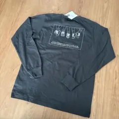 デビロック　チャコールグレー 長袖 Tシャツ ポジティブメッセージ　160