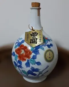 有田焼徳利 牡丹絵酒器 西の関「美吟」空酒器