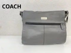 COACH コーチ レザー ショルダーバッグ グレー レディースバッグ