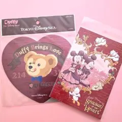 ディズニーシー ダッフィー ステッカー ミッキー ミニー ポストカード シール