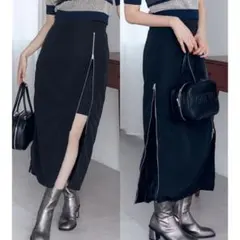 未使用タグ付き　マルチウェイZIPナロースカート