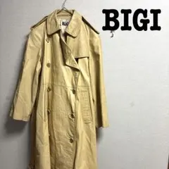BIGIビギ　トレンチコート　牛革100% ベルト　スプリングコート