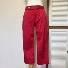 美品 ラルフローレン スポーツ 赤 クロップドパンツ サイズ7 S~M位のサムネイル
