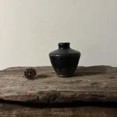 李朝期　　黒釉李朝徳利　李朝時代 李朝陶磁 りちょうとうじ | 鶴田 純久の章 お話
