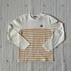 未着用　ミキハウス　長袖　ボーダー　黄色　130