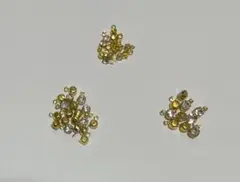 カン付きガラスストーン 44個 ウェーブパーツ アクセサリーパーツ まとめ売り