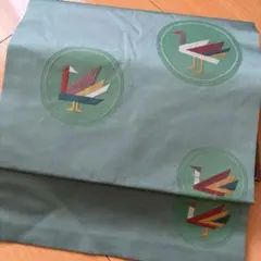 美品　鳥刺繍 帯　和装　着物