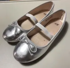 H&M シルバー バレエシューズ　US13.5