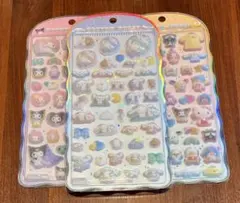 【正規品】コットンパフィーシール　サンリオキャラクターズ　シナモロール　マイメロ