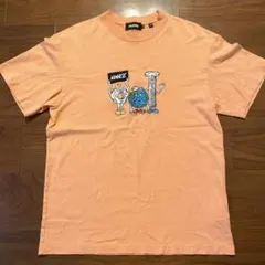 【値下げ】X-LARGE 刺繍半袖Tシャツ　サーモンオレンジ