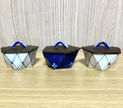 【専用　売れ切れ】有田焼の伝平窯　ダイヤ五角豆鉢　杉蓋付きのサムネイル