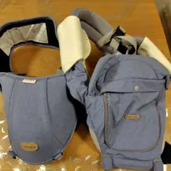 BABY&Me 抱っこ紐 ブルー チェック柄