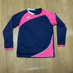 長袖ポリエステルウェア ネイビー/ピンク