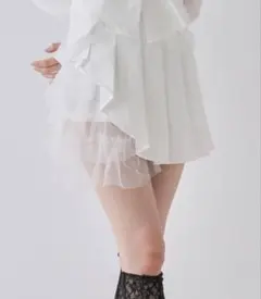最終値下げ‼️ アシンメトリー フリルミニスカート プリーツ ウニュイ uenui