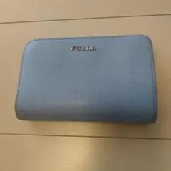 FURLA ライトブルー 二つ折り財布