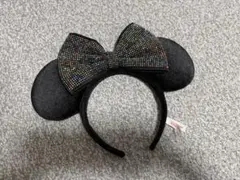 ディズニー カチューシャ スパンコール ブラック