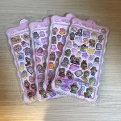 ラブブ ぷくぷくシール4枚セット