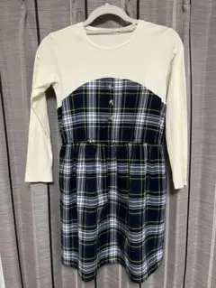 SHIPS 長袖ワンピース クリーム・ネイビー