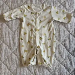 レモン柄 ロンパース カバーオール 新生児 50~60
