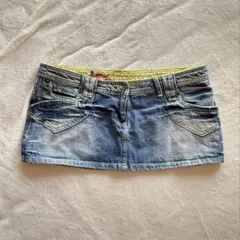 y2k デニムミニスカート古着