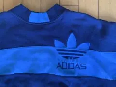 80s 銀タグ adidas スウェット トレフォイルビンテージ アディダス