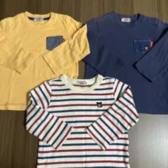 DOUBLE.B 長袖Tシャツ／長袖カットソー 3枚セット