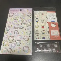 キティ シールセット ボンボンドロップシール 平面 大人シール帳