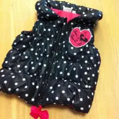 80サイズ ミニーちゃんダウンベスト