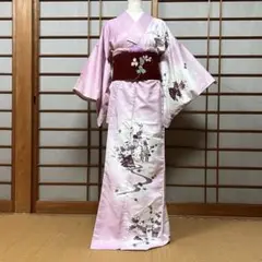 しつけ糸付き未使用 夏用 単衣 正絹 絽着物 レディース バチ衿 小紋