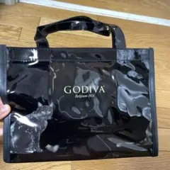 GODIVA ハロウィン　猫　ビニールバック