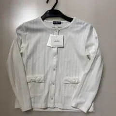 BeBe ホワイト カーディガン 130