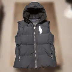 Polo Ralph Lauren フード付きダウンベスト　ビッグポニー