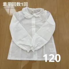 ブラウス　女の子　レース　長袖　120