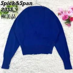 23SS極美品 Spick&Span ミラノリブカシュクールプルオーバー