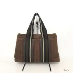 HERMES エルメス トロカホリゾンタル キャンバス レザー トートバッグ