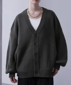 Loose/ルース ボリュームスリーブオーバーニットカーディガン