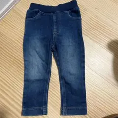 petit main ダークブルーデニムパンツ 80