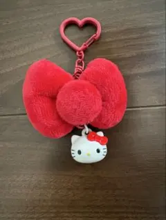 ハローキティ リボン型キーホルダー
