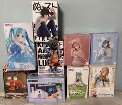 プライズフィギュア　初音ミク　リゼロ等9点セット