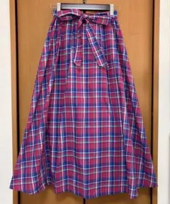 【最終価格】Honeys チェックフレアスカート M