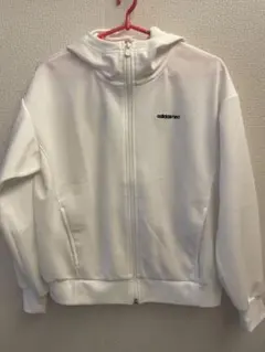 adidas neo ホワイト フルジップパーカー S
