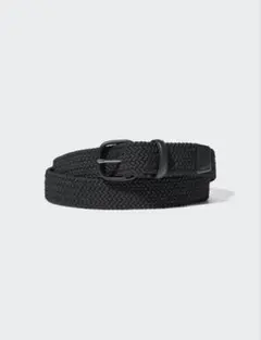 レザーコンビネーションメッシュベルト　ブラック　XXL