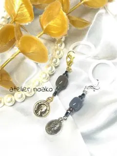 ハンドメイド目印チャーム　アンブレラマーカー2点セット　コイン